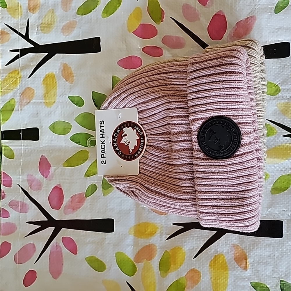 NWT 2fer CanadaWeather Gear Tan&Pink Cream&Mauve